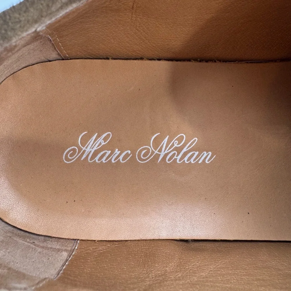 Marc Nolan Cannes Tan Suede Lace Up Derby Shoes Mens Size 10‎